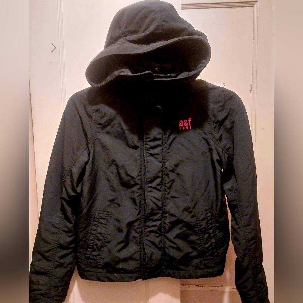 Abercrombie & Fitch Weather Warrior Winter Coat Size Youth XL  black / red